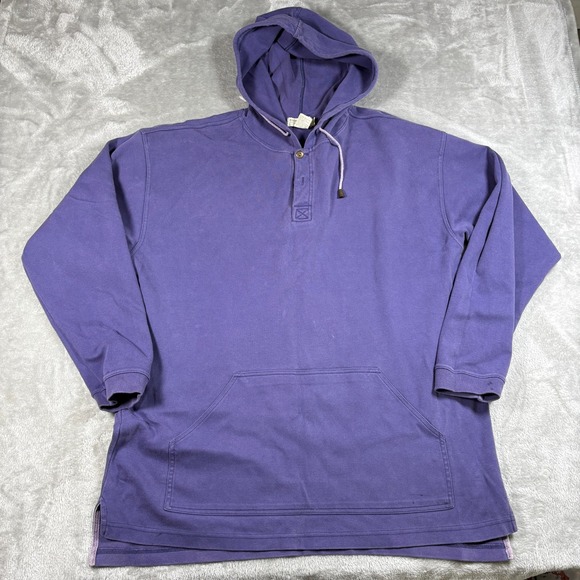Banana Republic Other - Vintage Banana Republic Hoodie Mens XL Purple Safari Travel Henley Heavyweight